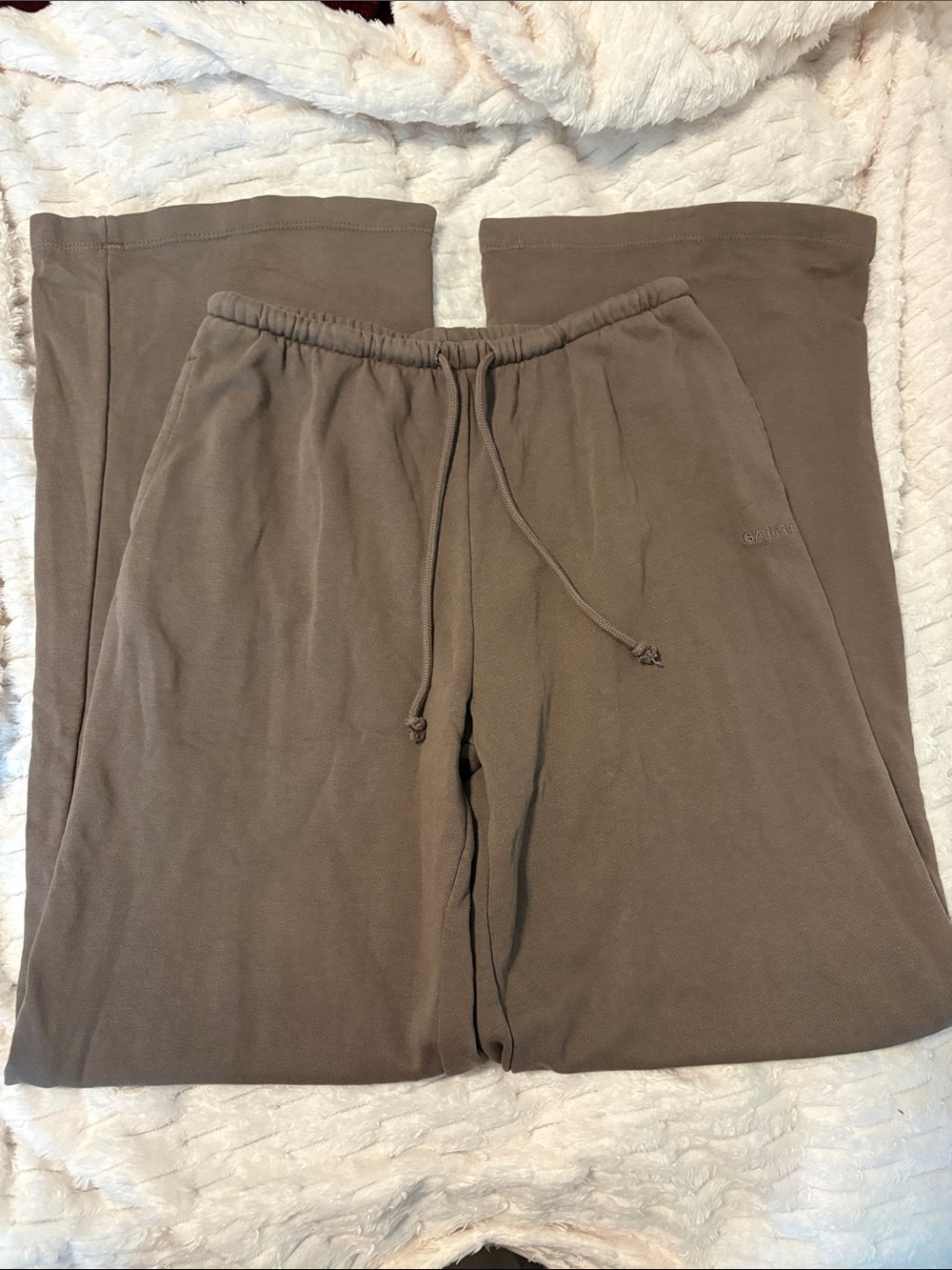 Garage Taupe Softterry Wide Leg Sweatpants